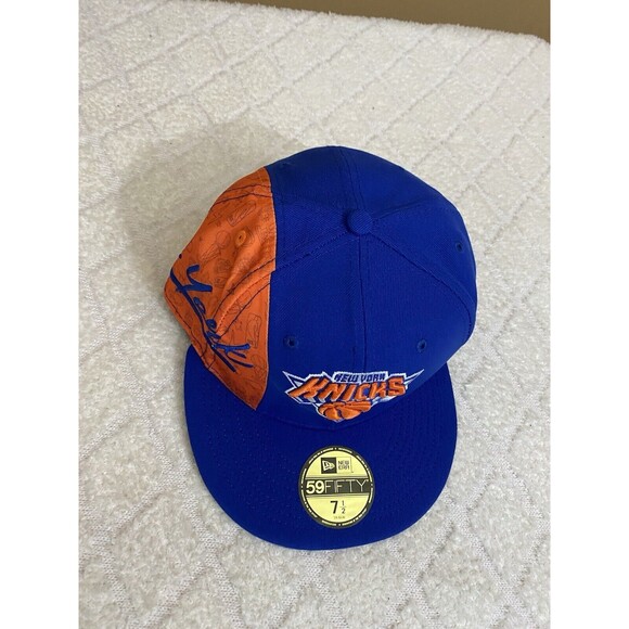 New Era 59Fifty New York Knicks Embroidered Orange/Blue Fitted Hat Size 7 1/2 - Picture 3 of 16